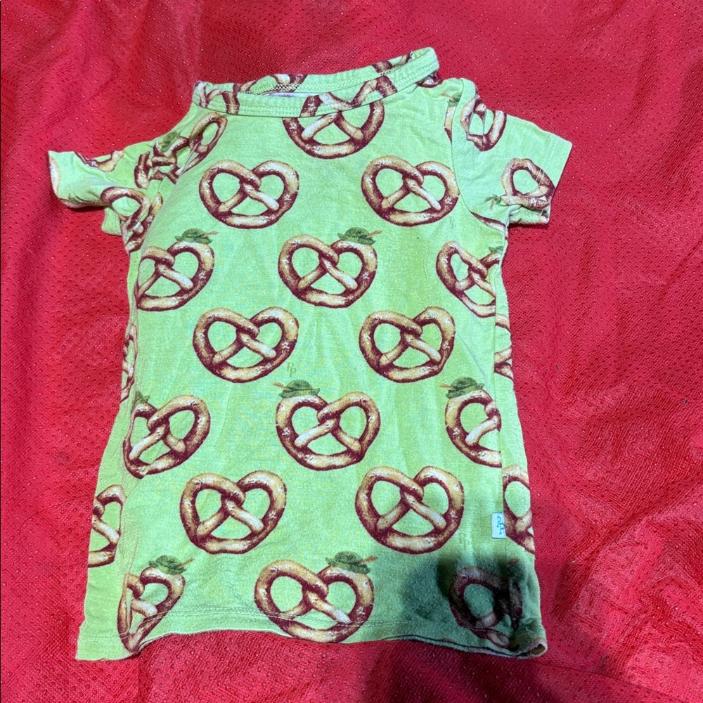 Posh Peanut Lime Pretzel Print Shirt
